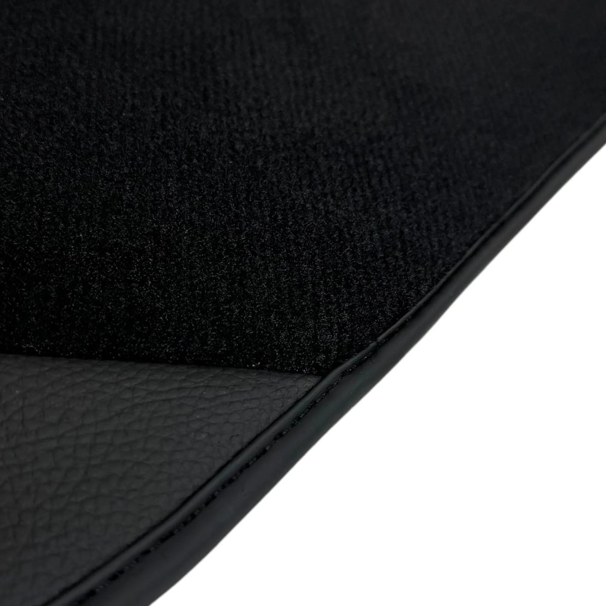 Black Floor Mats for Ferrari F8 Spider (2019-2023) with Leather