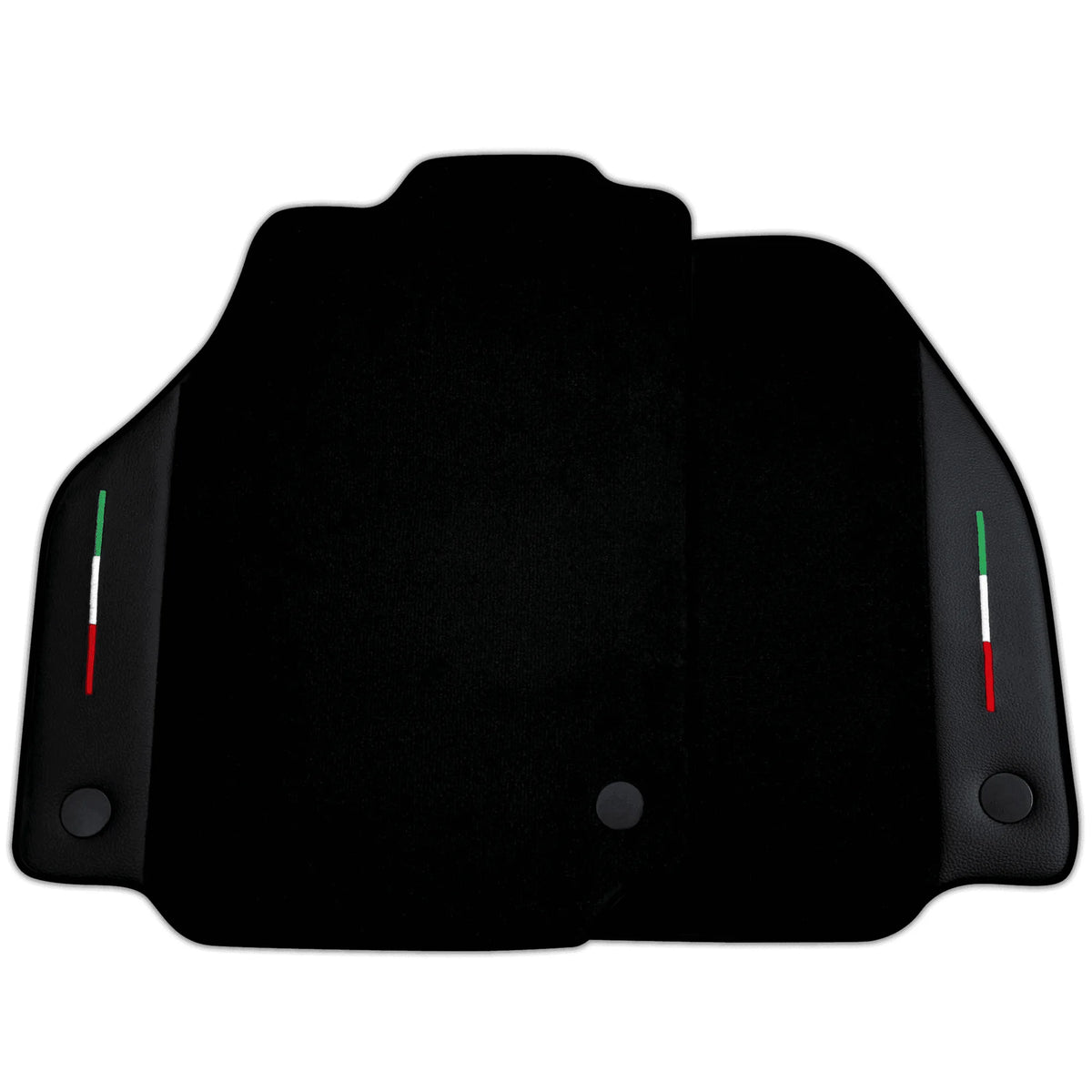 Black Floor Mats for Ferrari F8 Spider (2019-2023) with Leather | Various Trim Colors