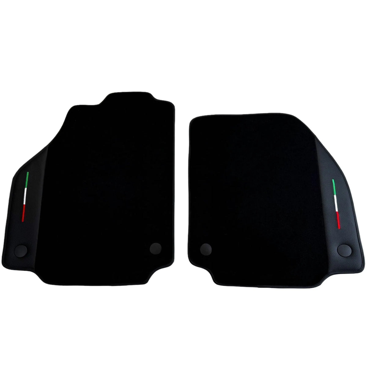 Black Floor Mats for Ferrari F8 Tributo (2019-2022) with Leather