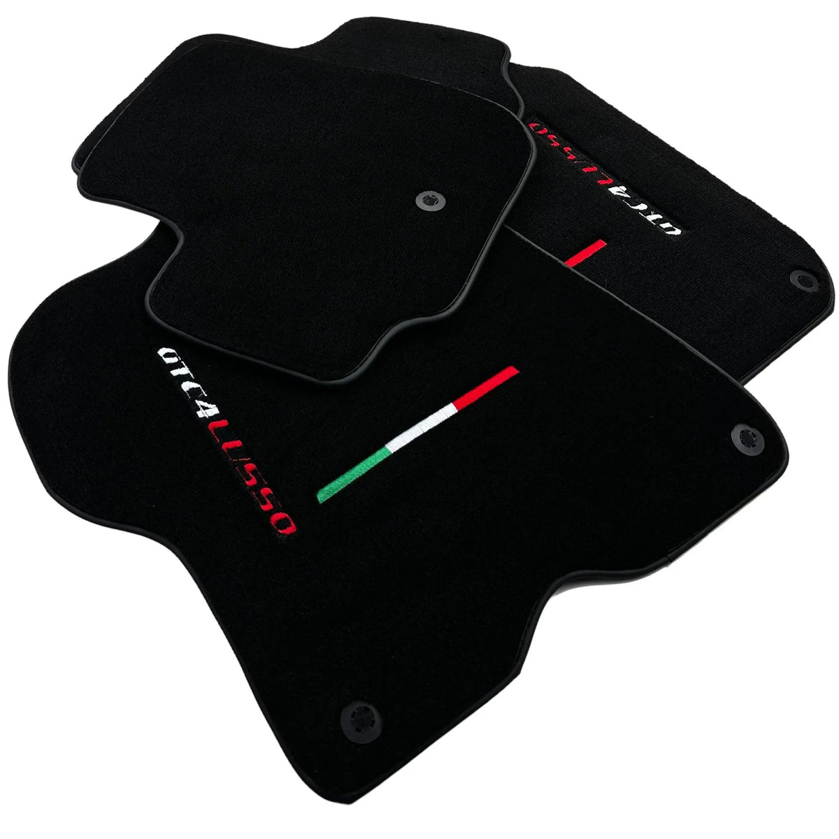 Black Floor Mats For Ferrari GTC4 Lusso (2016-2023) Italian Edition - AutoWin