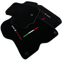 Black Floor Mats For Ferrari GTC4 Lusso (2016-2023) Italian Edition - AutoWin