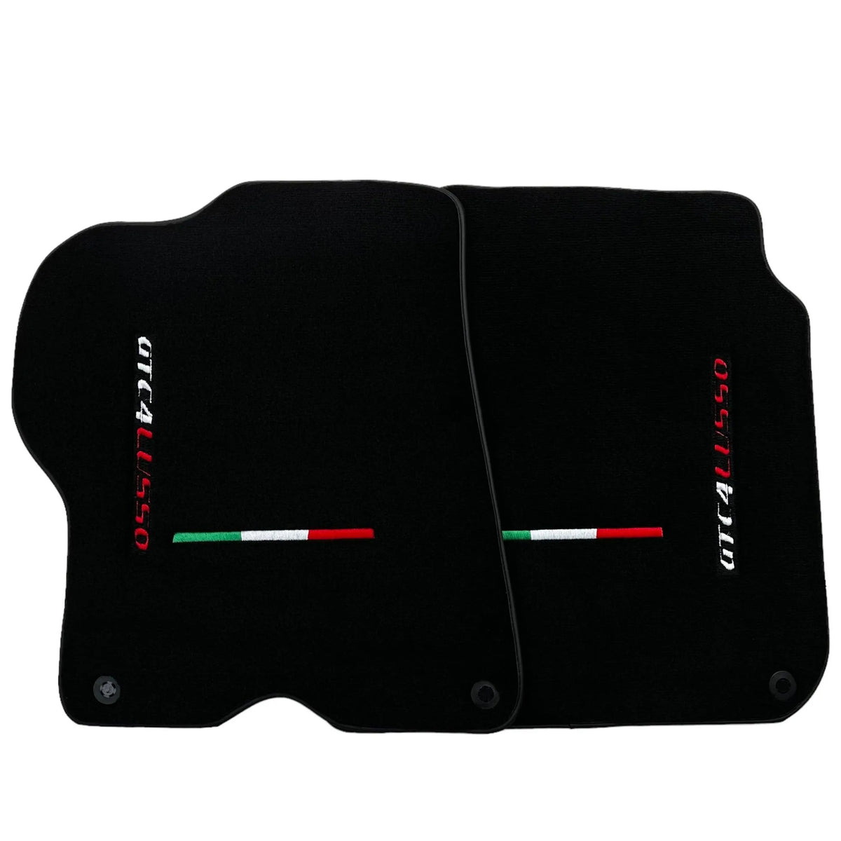 Black Floor Mats For Ferrari GTC4 Lusso (2016-2023) Italian Edition - AutoWin