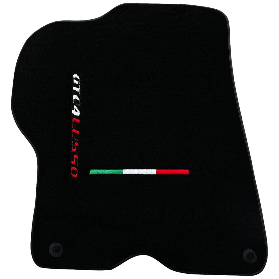 Black Floor Mats For Ferrari GTC4 Lusso (2016-2023) Italian Edition - AutoWin