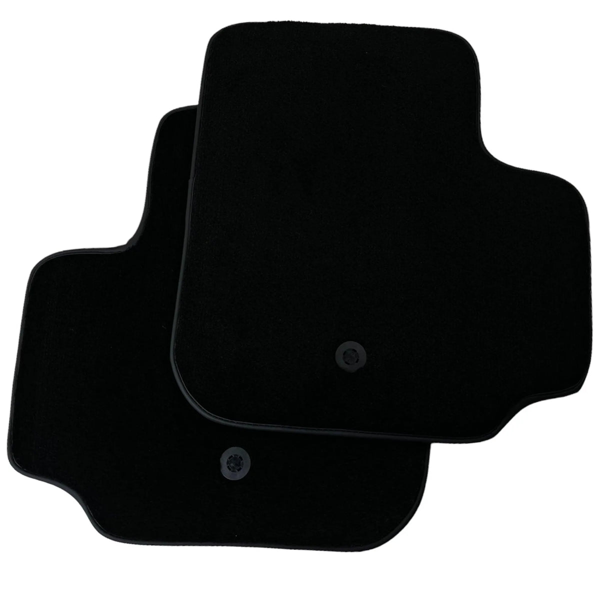 Black Floor Mats For Ferrari GTC4 Lusso (2016-2023) with Leather - AutoWin
