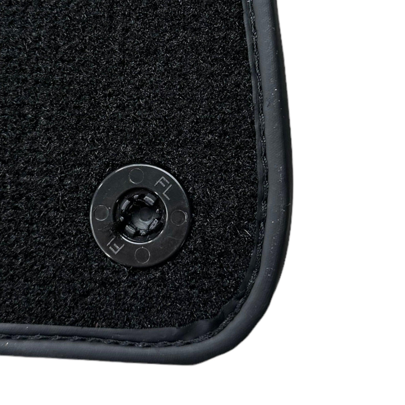 Black Floor Mats For Ferrari GTC4 Lusso (2016-2023) with Leather - AutoWin