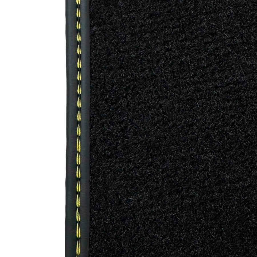 Black Floor Mats for Ferrari Portofino (2018-2023) with Leather