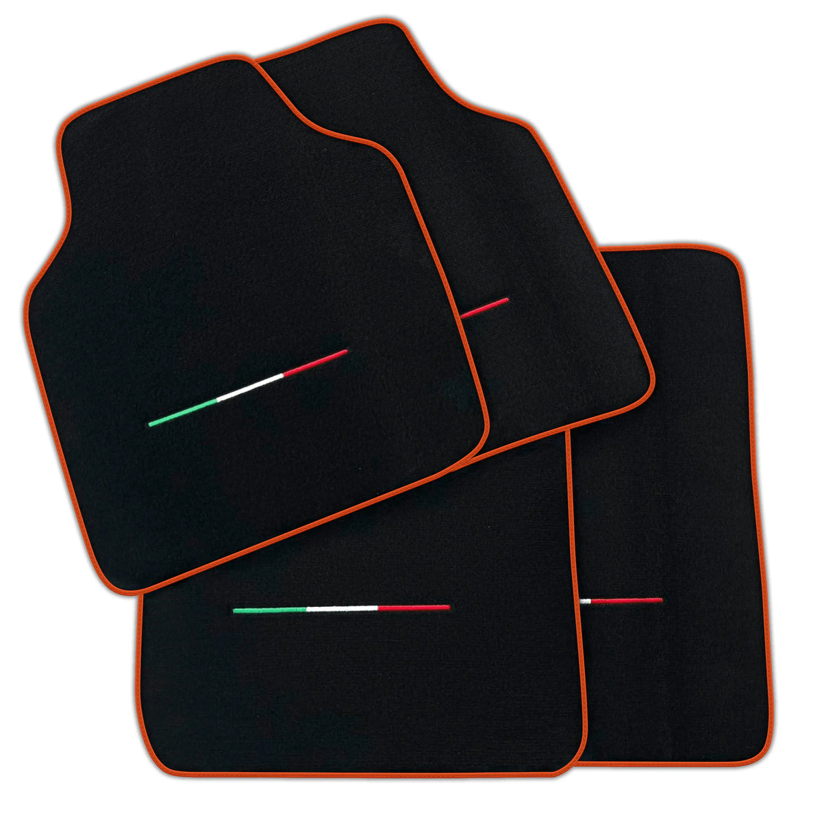 Black Floor Mats for Ferrari Purosangue (2023-2027) IT Flag | Various Trim Colors