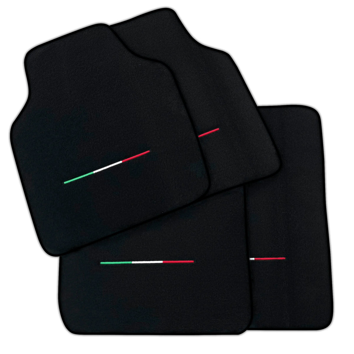 Black Floor Mats for Ferrari Purosangue (2023-2027) IT Flag | Various Trim Colors