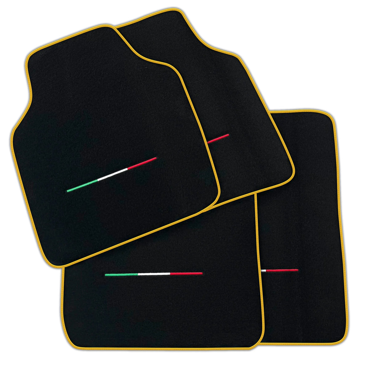Black Floor Mats for Ferrari Purosangue (2023-2027) IT Flag | Various Trim Colors