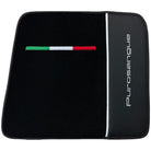 Black Floor Mats for Ferrari Purosangue with Leather - AutoWin