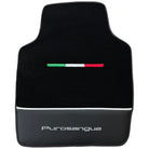 Black Floor Mats for Ferrari Purosangue with Leather - AutoWin