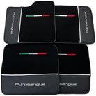 Black Floor Mats for Ferrari Purosangue with Leather - AutoWin