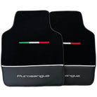 Black Floor Mats for Ferrari Purosangue with Leather - AutoWin
