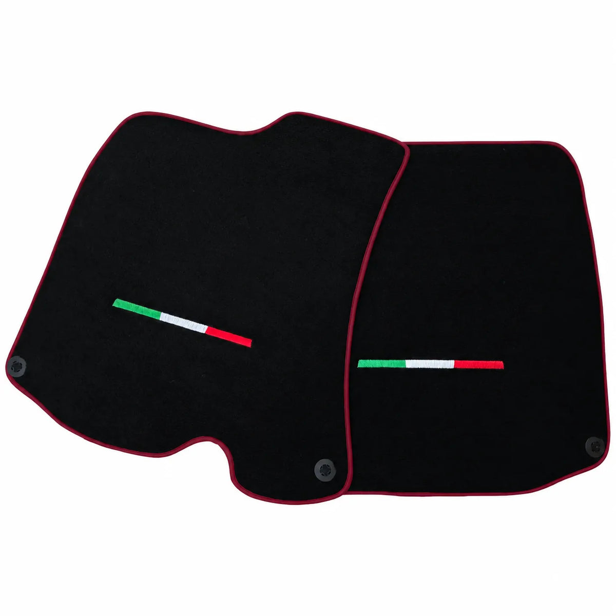 Black Floor Mats For Ferrari Roma (2021-2027) Italian Edition