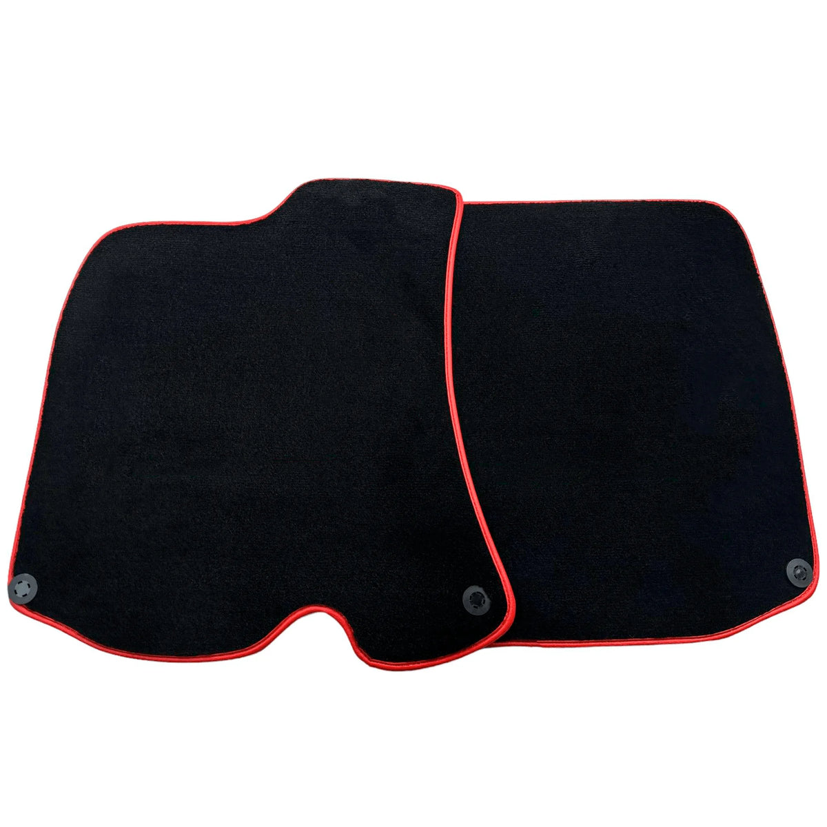 Black Floor Mats for Ferrari Roma (2021-2027) Italian Edition with Red Trim