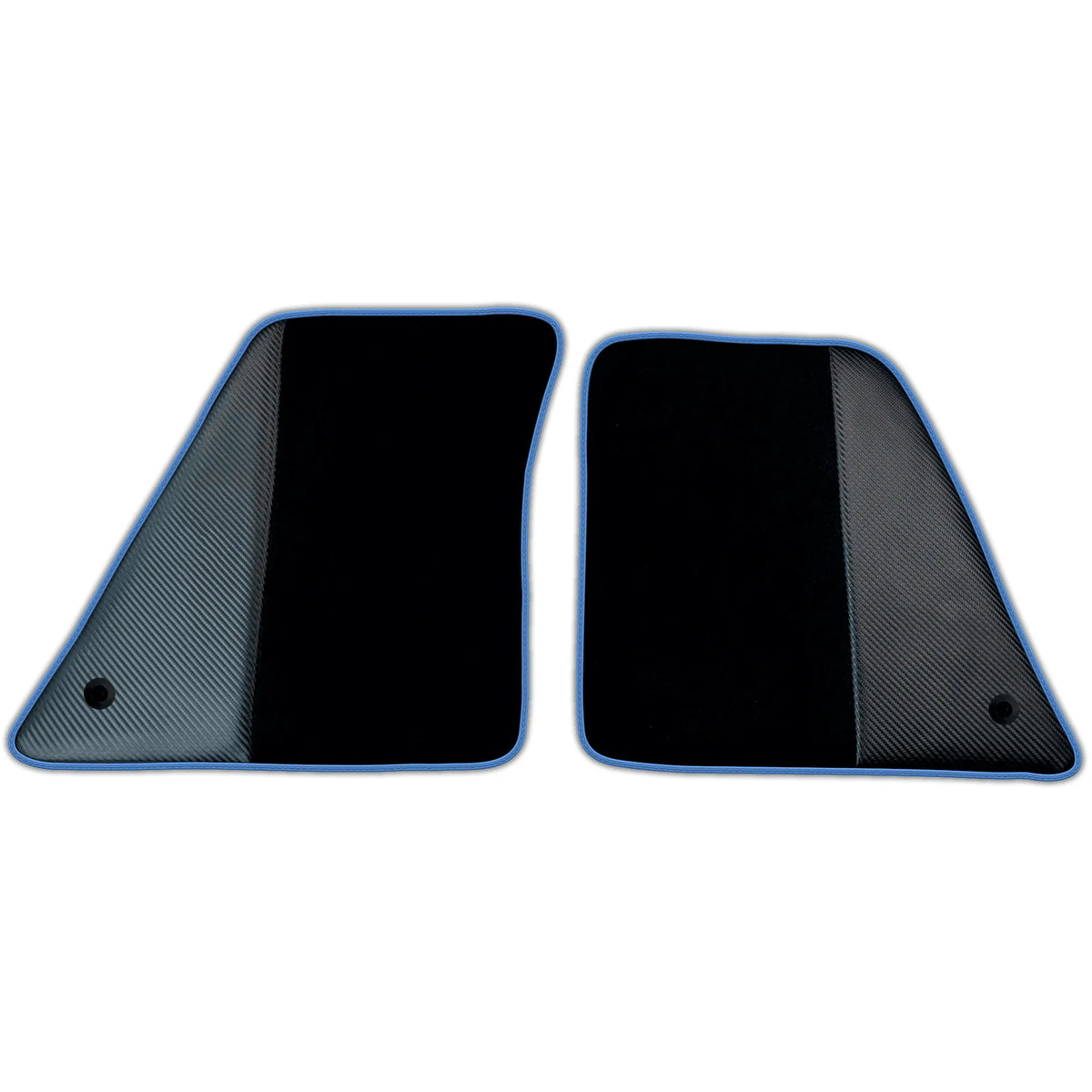 Black Floor Mats for Ferrari SF90 Stradale (2019-2024) with Carbon Fiber | Various Trim Colors