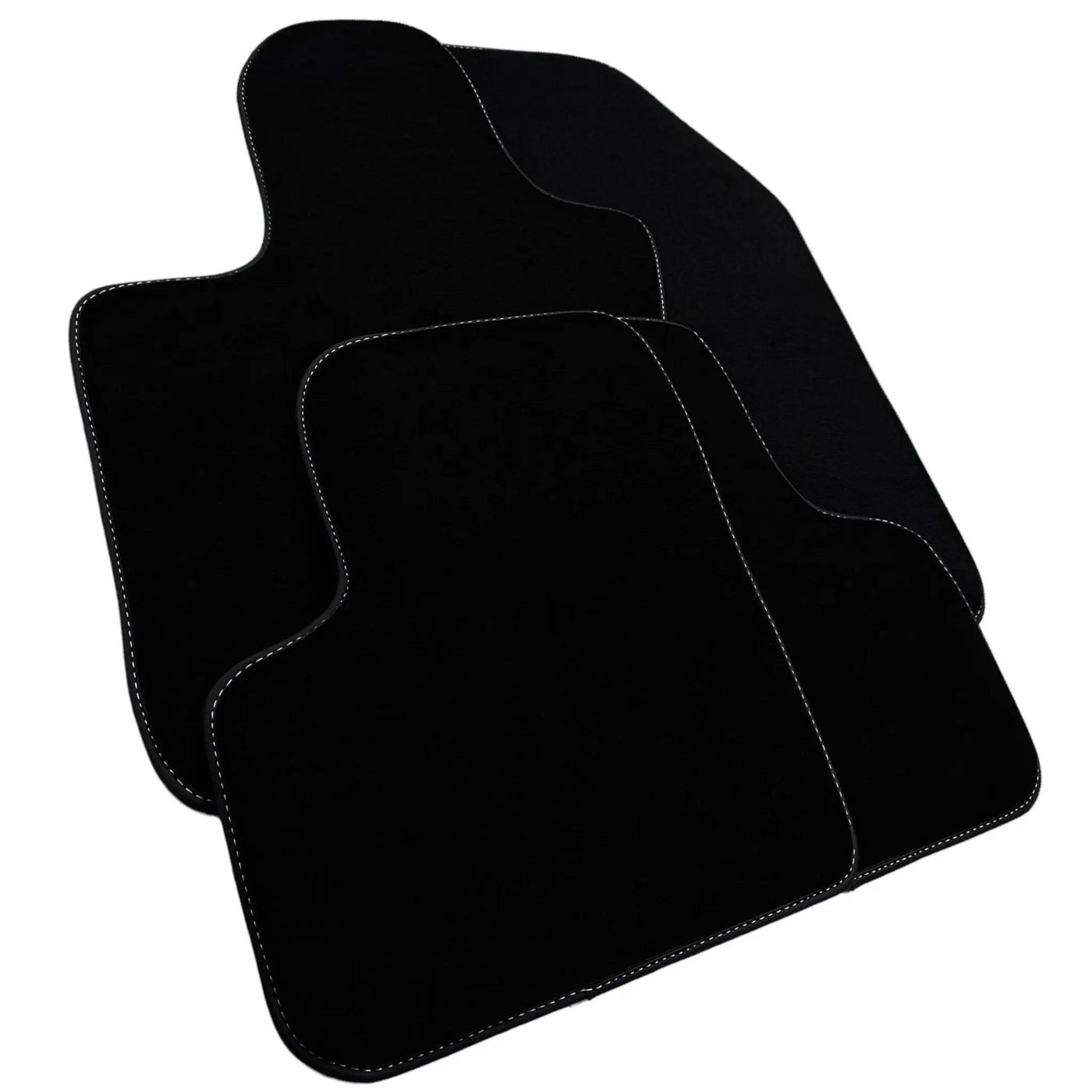 Black Floor Mats for Fiat 500 (2008-2013) | Black Trim - AutoWin