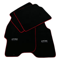 Black Floor Mats For Honda Civic VI (1995-2000) ER56 Design with Red Trim - AutoWin