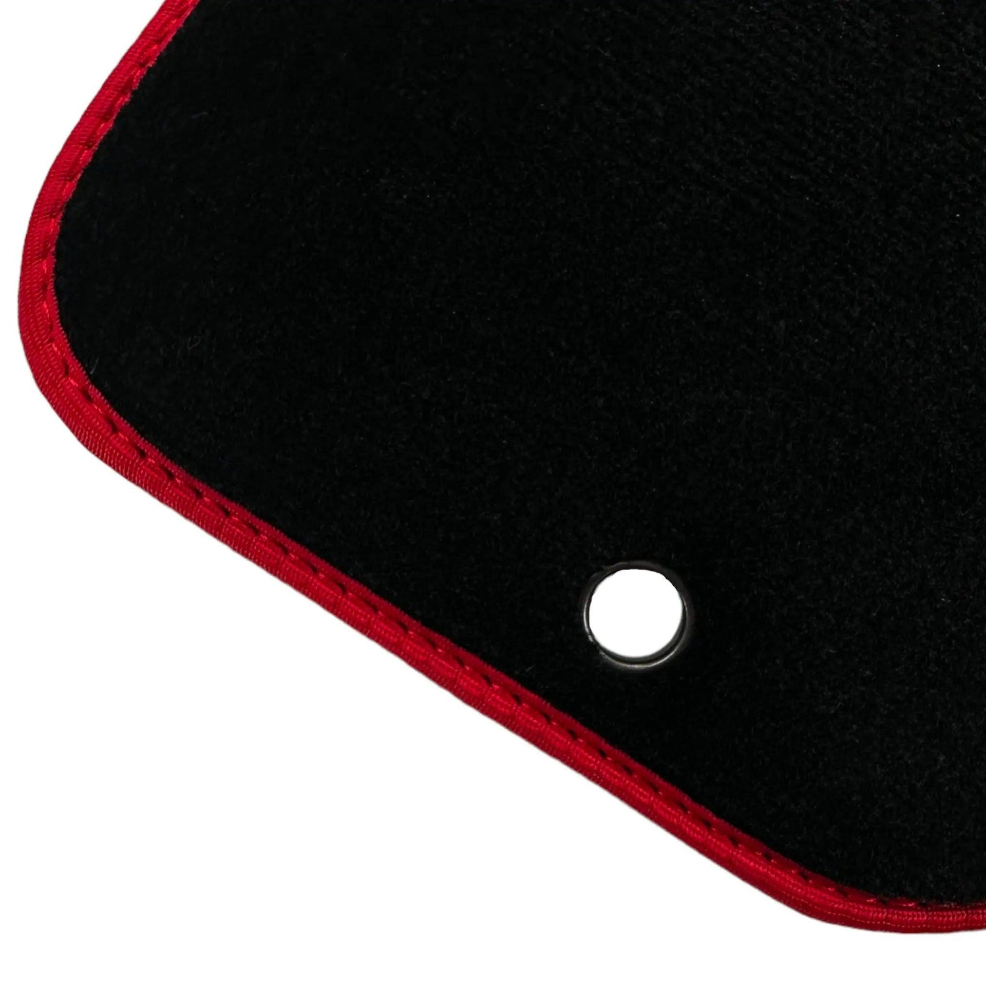 Black Floor Mats For Honda Civic VI (1995-2000) ER56 Design with Red Trim - AutoWin