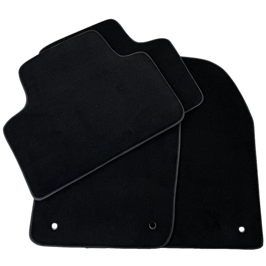 Black Floor Mats for Jeep Wrangler JK (2007-2018) 5 Doors Double Fixation - AutoWin