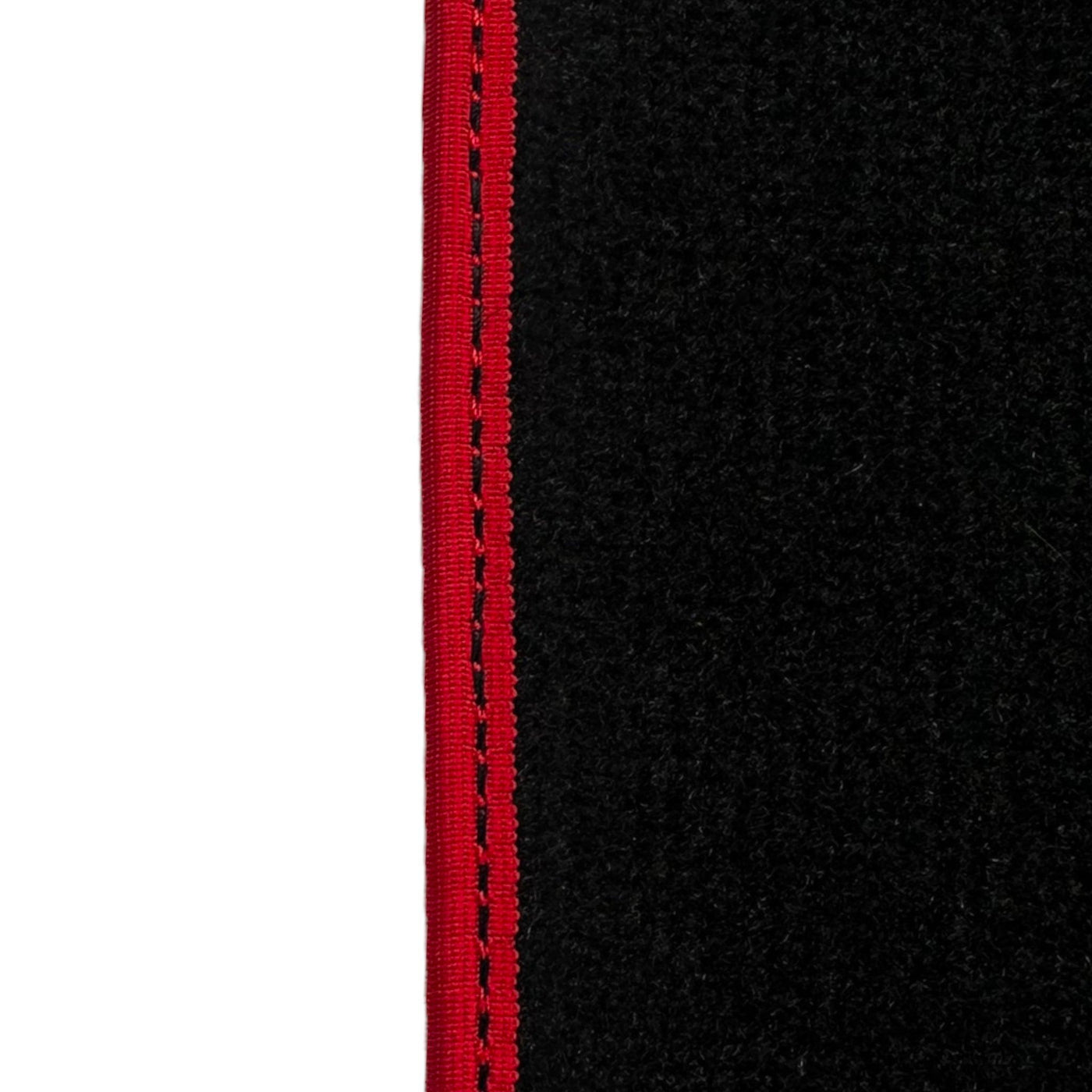 Black Floor Mats For Kia Sportage (1994-2002) ER56 Design | Red Trim - AutoWin