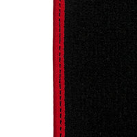 Black Floor Mats For Kia Sportage (1994-2002) ER56 Design | Red Trim - AutoWin