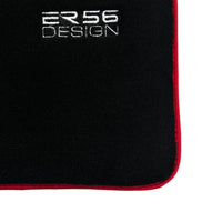 Black Floor Mats For Kia Sportage (1994-2002) ER56 Design | Red Trim - AutoWin