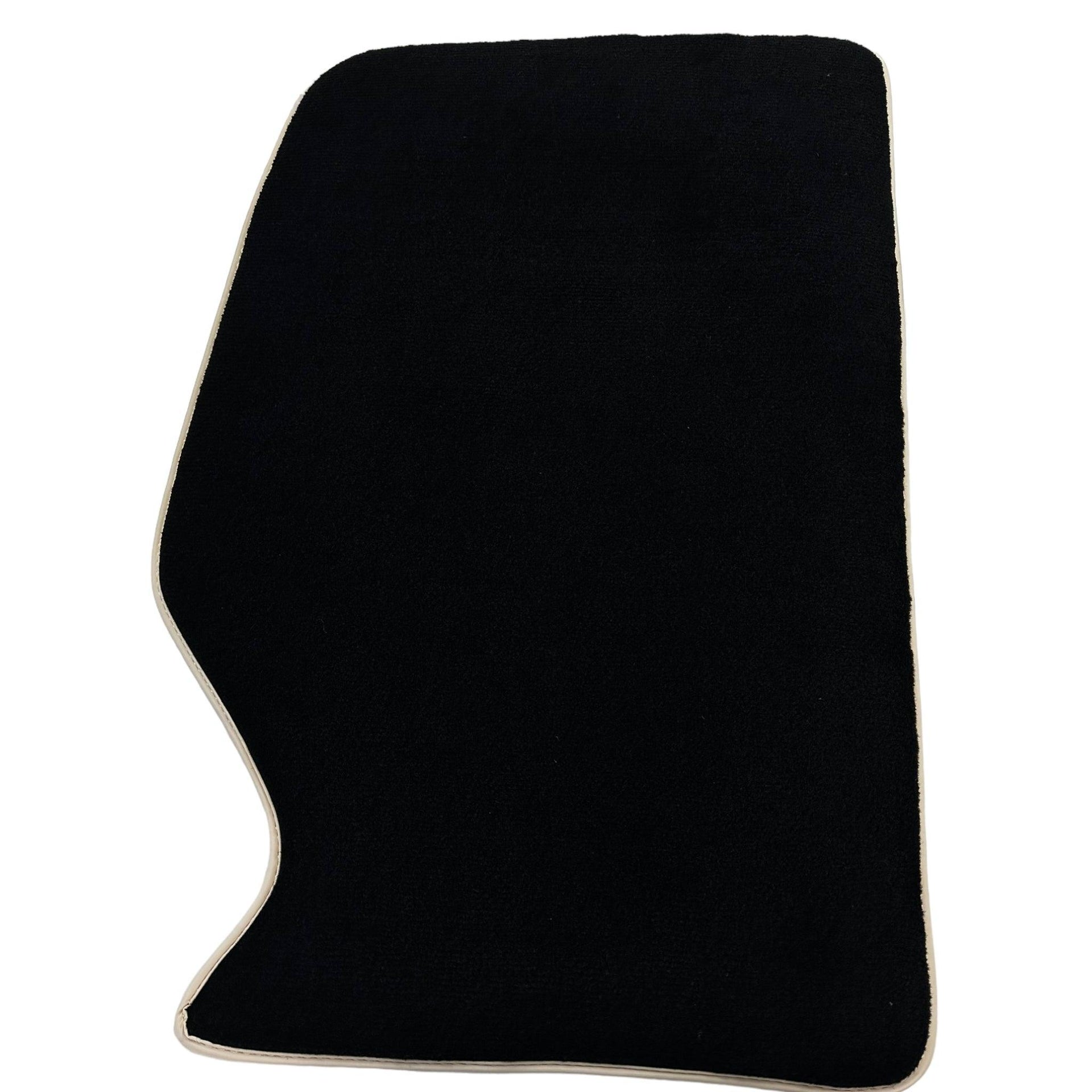 Black Floor Mats For Kia Sportage (1994-2002) with Beige Trim - AutoWin