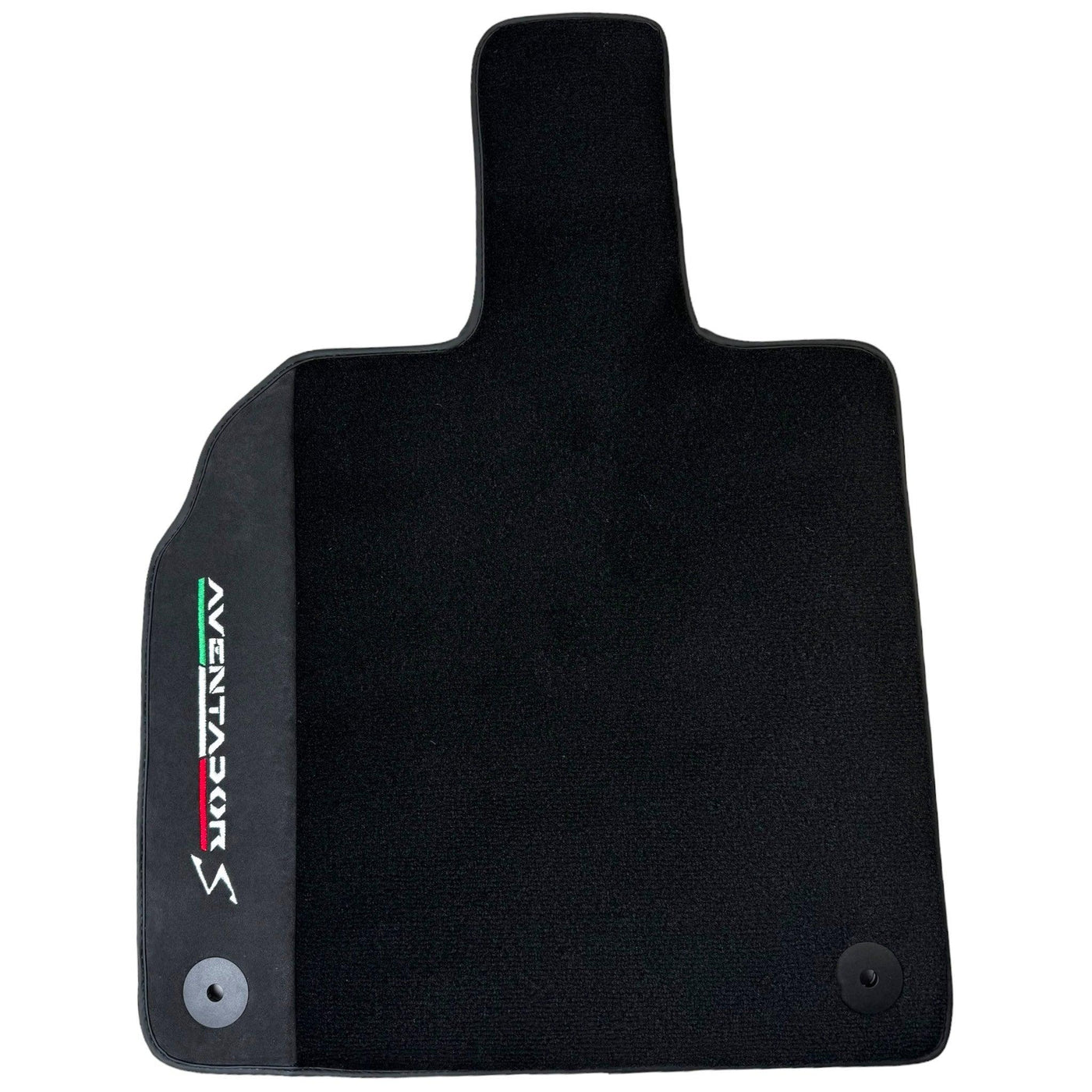 Black Floor Mats for Lamborghini Aventador S with Alcantara Leather - AutoWin