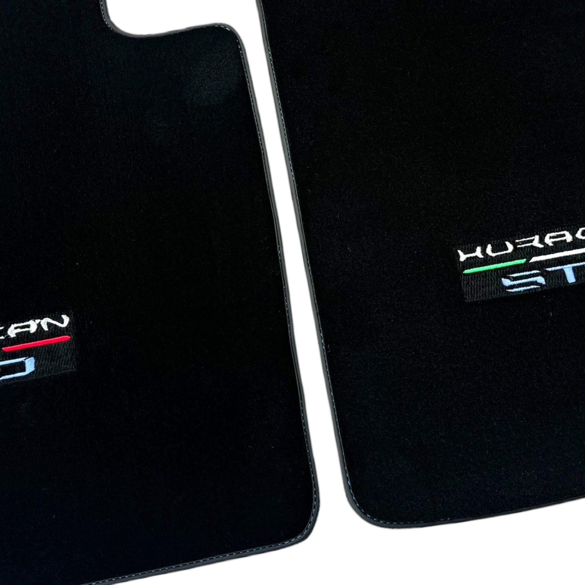 Black Floor Mats for Lamborghini Huracan STO - AutoWin