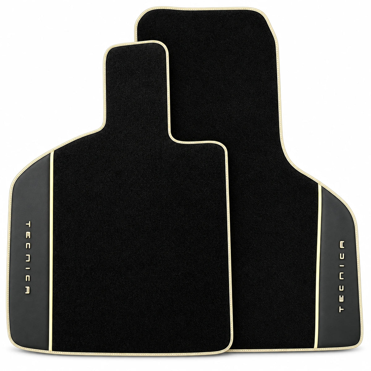 Black Floor Mats for Lamborghini Huracan Tecnica | Alcantara Leather Borders