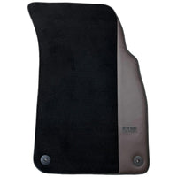 Black Floor Mats for Lamborghini Urus with Dark Brown Leather | ER56 Design - AutoWin