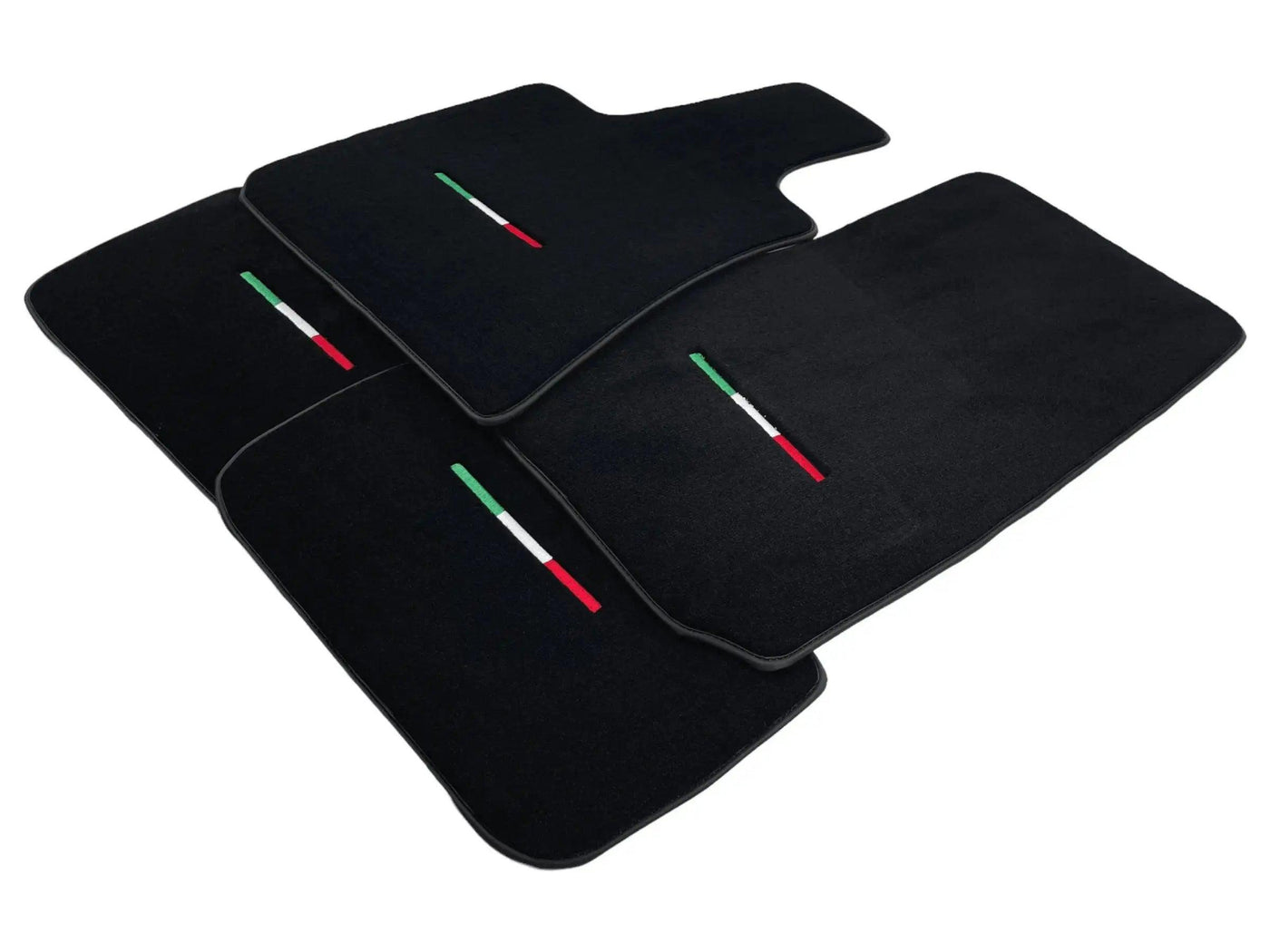 Black Floor Mats For Maserati Coupé (2001-2007) Italy Edition - AutoWin