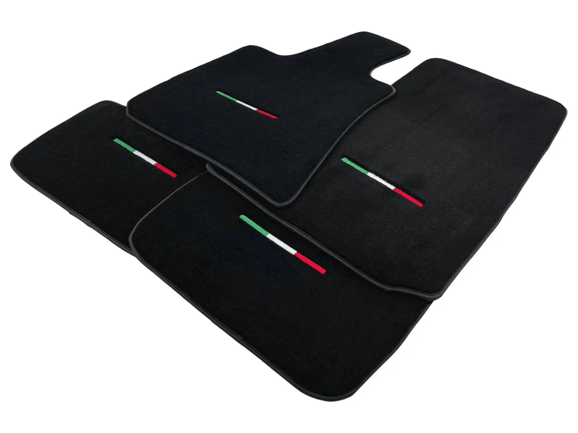 Black Floor Mats For Maserati Coupé (2001-2007) Italy Edition - AutoWin