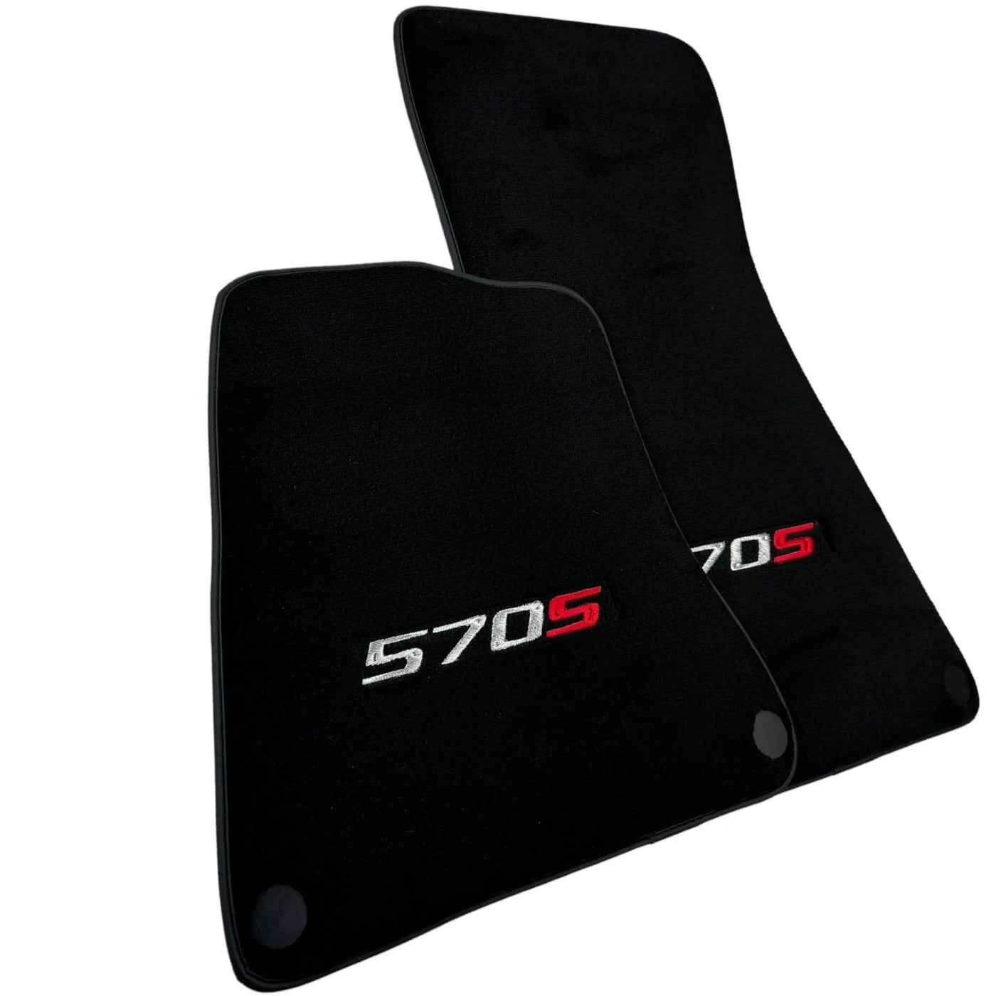 Black Floor Mats for McLaren 570S Tailored Carpets Set AutoWin - AutoWin