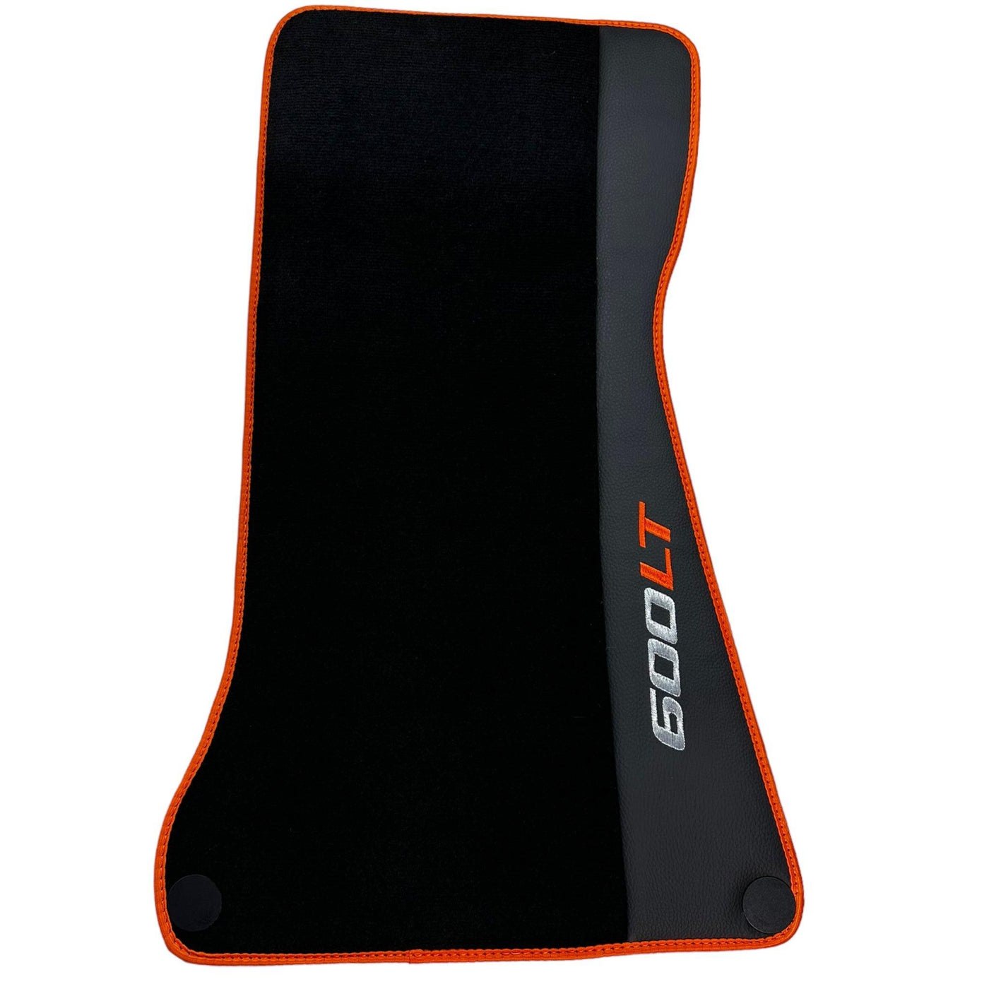 Black Floor Mats for McLaren 600 LT (2018-2020) With Alcantara Leather - AutoWin