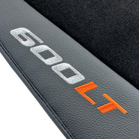 Black Floor Mats for McLaren 600 LT (2018-2020) With Leather - AutoWin