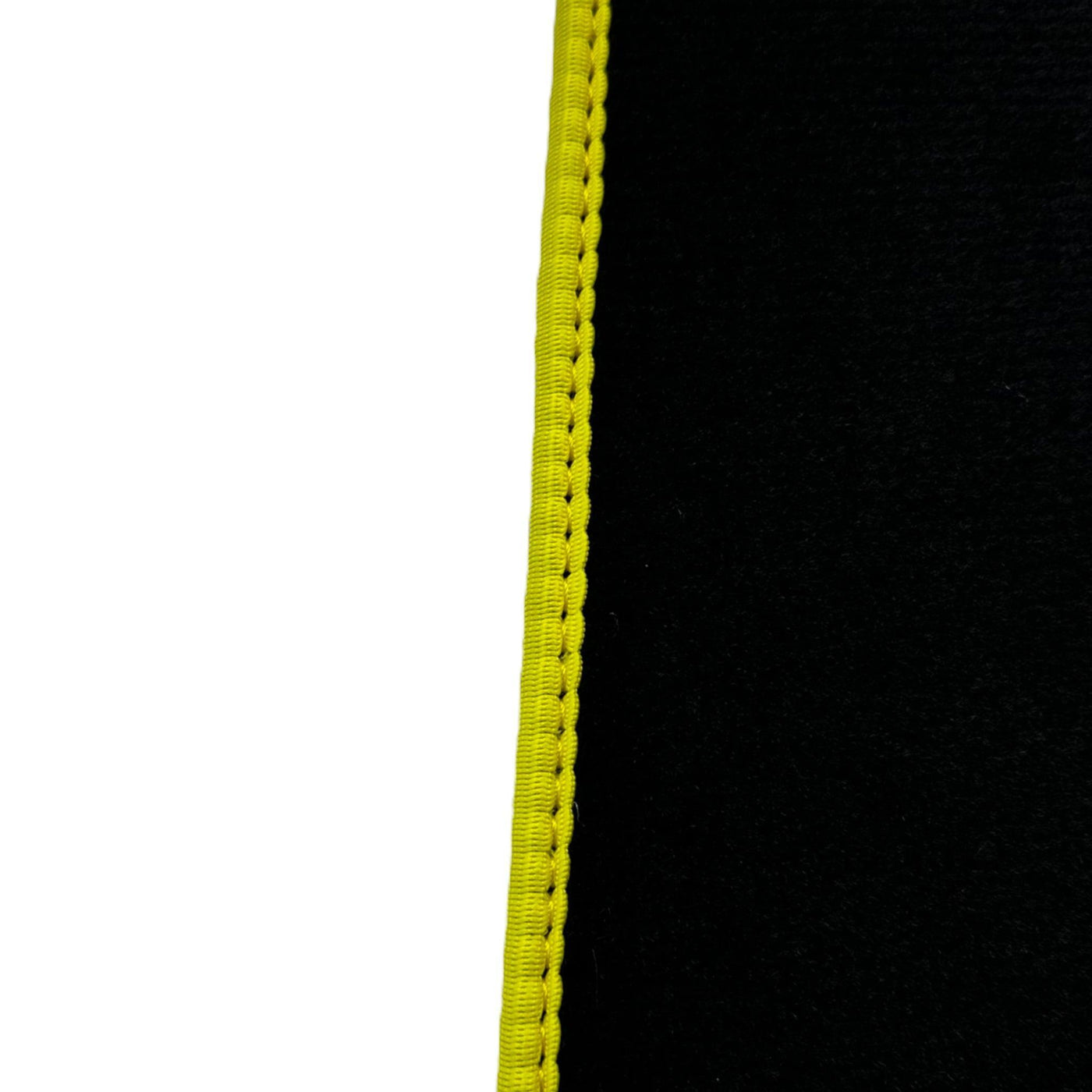 Black Floor Mats for McLaren 600 LT (2018-2020) With Yellow Trim - AutoWin