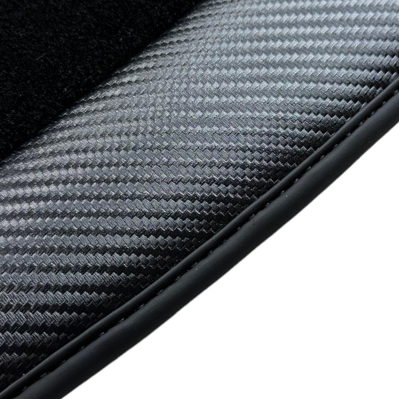 Black Floor Mats For McLaren 720S (2017-2021) with Carbon Leather - AutoWin