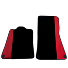 Black Floor Mats for McLaren 750S (2023-2025) with Red Leather