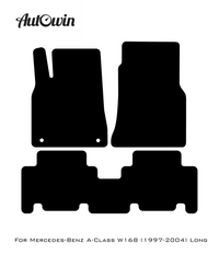 Black Floor Mats For Mercedes Benz A-Class W168 (1997-2004) | Limited Edition - AutoWin
