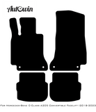 Black Floor Mats For Mercedes Benz C-Class A205 Convertible Facelift (2018-2023) | Limited Edition - AutoWin