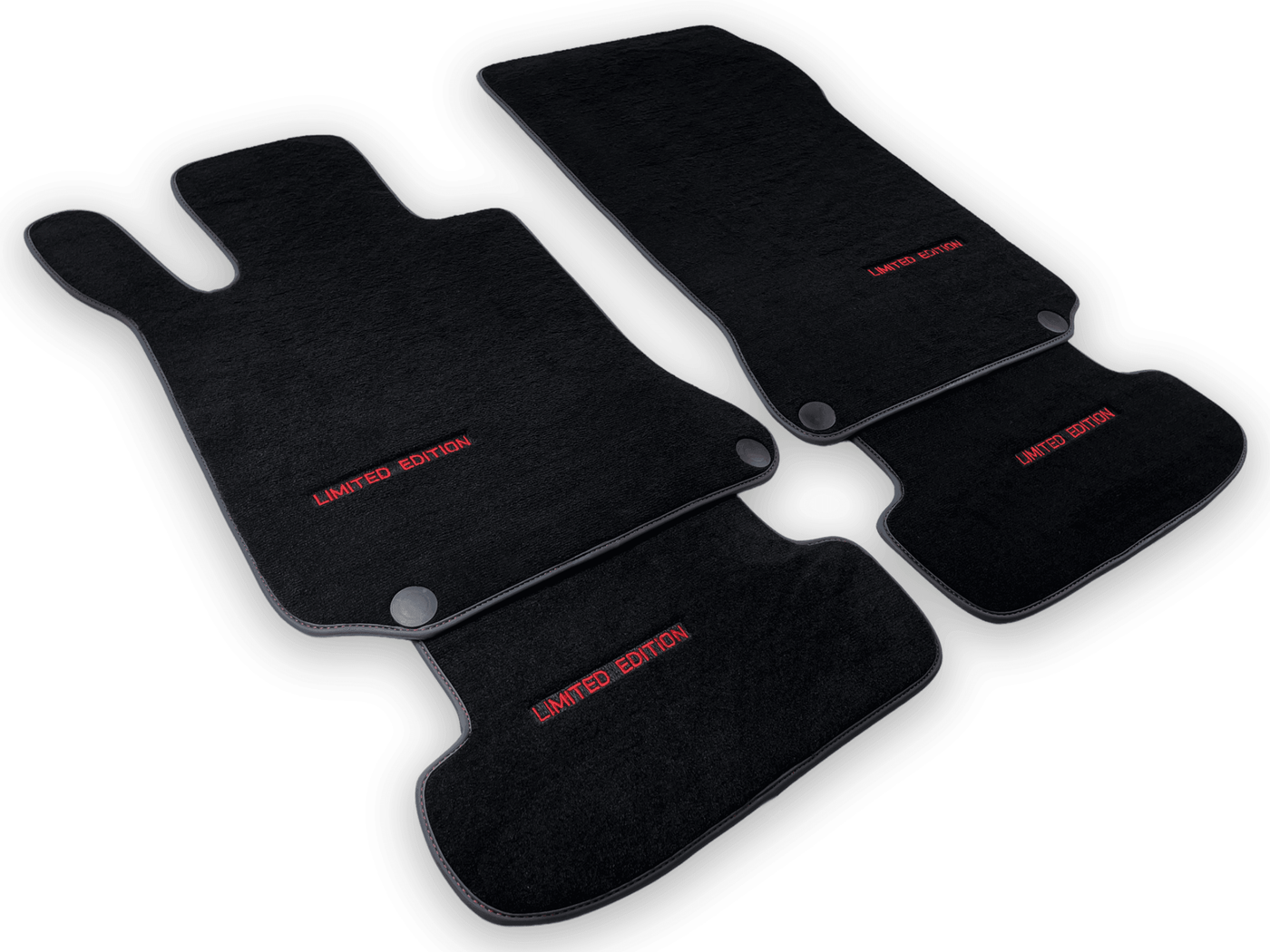 Black Floor Mats For Mercedes Benz C-Class C204 Coupe (2011-2015) | Limited Edition - AutoWin