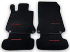 Black Floor Mats For Mercedes Benz C-Class S205 Wagon Facelift (2018-2021) | Limited Edition - AutoWin