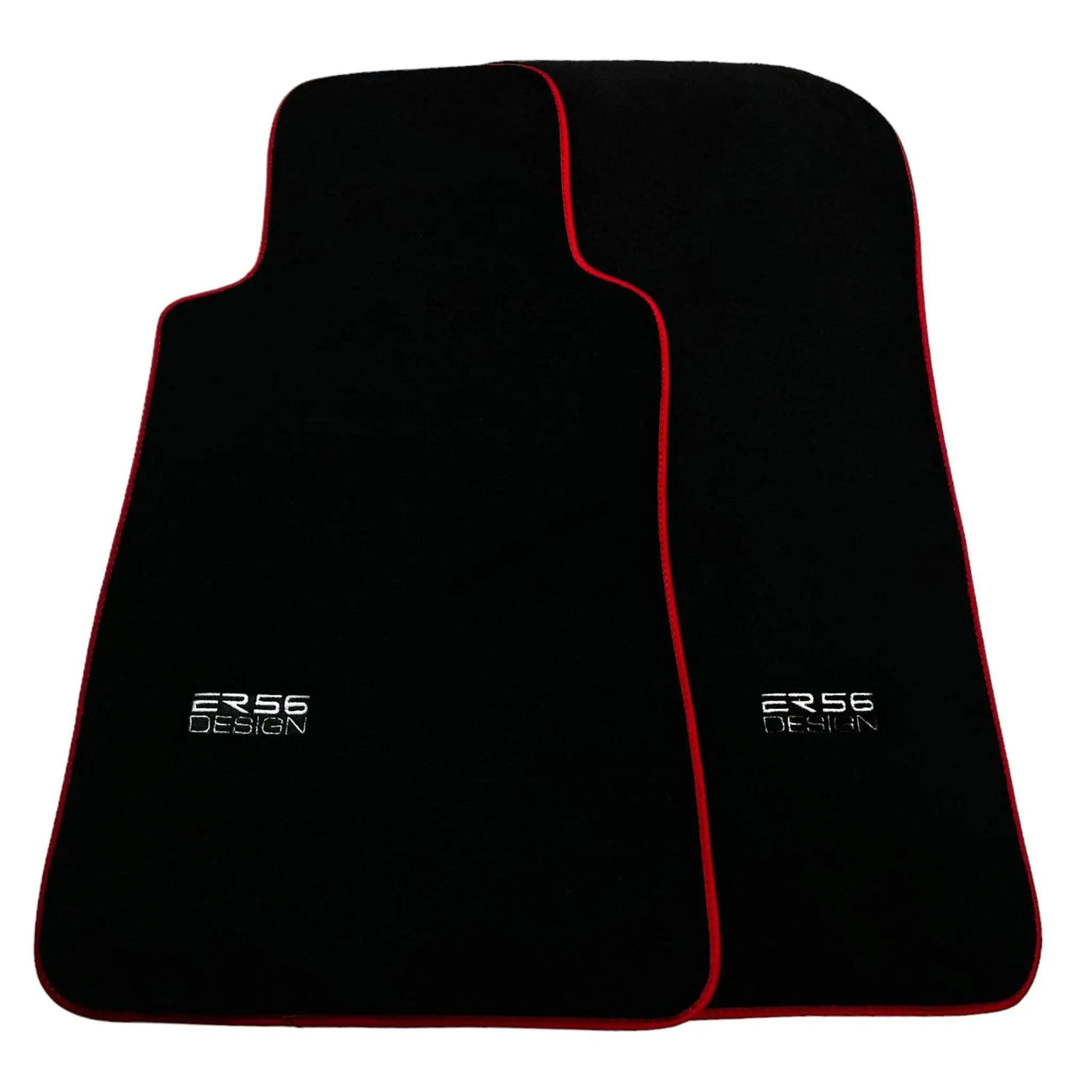 Black Floor Mats For Mercedes-Benz C Class W202 (1993-2000) ER56 Design | Red Trim - AutoWin