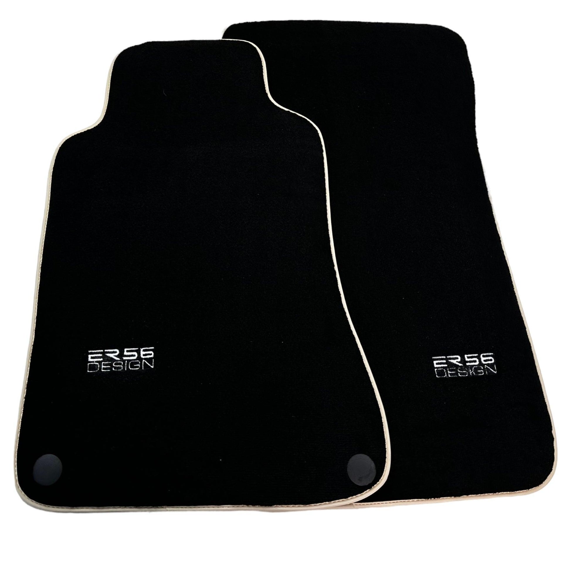 Black Floor Mats For Mercedes Benz C-Class W203 (2000-2007) ER56 Design - AutoWin