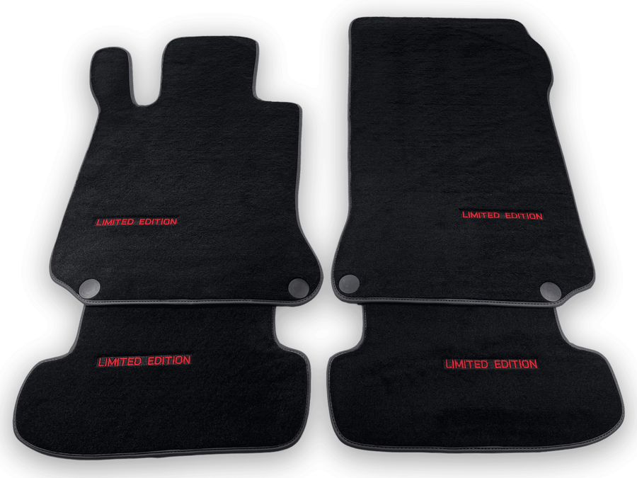Black Floor Mats For Mercedes Benz C-Class W203 Sedan (2000-2007) | Limited Edition - AutoWin