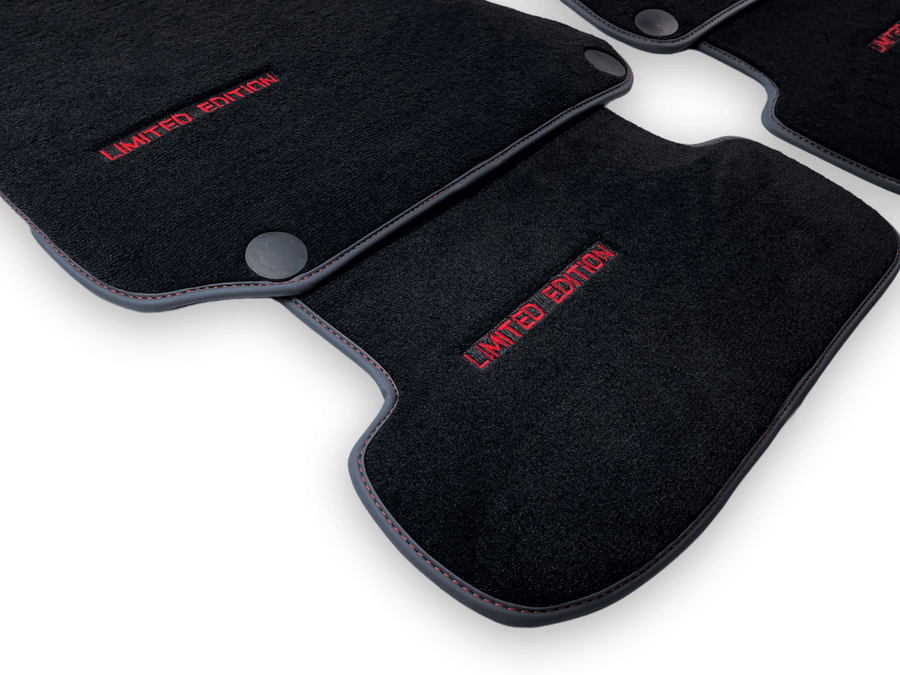 Black Floor Mats For Mercedes Benz C-Class W203 Sedan (2000-2007) | Limited Edition - AutoWin