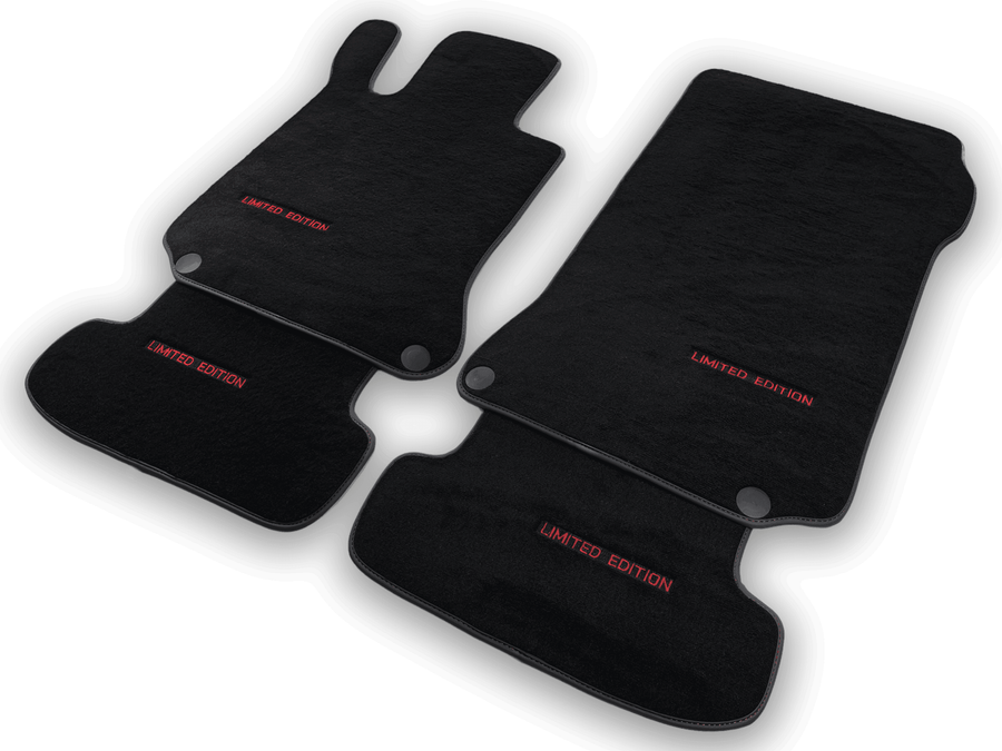 Black Floor Mats For Mercedes Benz C-Class W203 Sedan (2000-2007) | Limited Edition - AutoWin