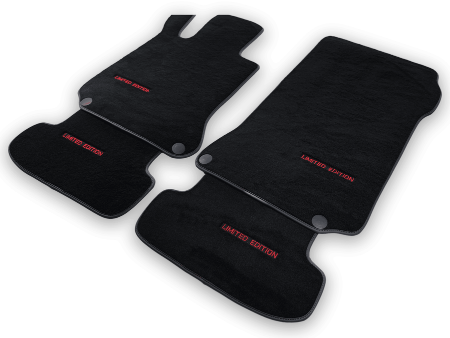 Black Floor Mats For Mercedes Benz C-Class W203 Sedan 4Matic (2000-2007) | Limited Edition - AutoWin